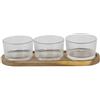HOME DECO FACTORY, KA0349, Tagliere da aperitivo in bambù con Cassetto per Coltelli da Formaggio, Utensile da Cucina Pratico ed Elegante, Ideale per Antipasti, 40x30 cm, Marrone, Trasparente