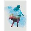 Komar Poster da parete con immagine di Frozen Anna Aquarell - Dimensioni: 50 x 70 cm - Comar, stampa artistica (senza cornice), Disney