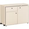 Schildmeyer Lovund - Cassettiera e scrivania, in legno beige, 104,6 x 39 x 75,3 cm