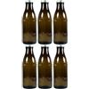 mikken Viva-Haushaltswaren Gabriele Hesse e.K. Bottiglie per latte con tappo a vite, 6 x 1 l, bottiglia per succo da riempire, imbuto incluso