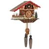 Trenkle ISDD Cuckoo Clock TU 457 QMT - Orologio a cucù al quarzo, motivo: Casa svizzera con musica, ballerini che girano