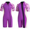 Lansru Muta in Neoprene per Bambini - 2,0 mm Corta in Neoprene per Ragazzi, con Chiusura Lampo pionieristica, Protezione UV, Termica, per Surf, Nuoto e Immersioni