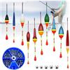 PacuM 10 Pezzi Galleggianti da Pesca Galleggiante Pesca con Piombi da Pesca Bobbers da Pesca Con 205 pezzi di piombo Galleggiante Pesca Attrezzatura Pesca Galleggiante Trota，Adatto per pesci grossi e trote