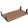 FRMSAET Accessori per mobili Accessori per Ufficio 53 cm/ 60 cm/ 76 cm Cassetto per Tastiera Vassoio Supporto in Legno sotto la scrivania Piattaforma Regolabile in Altezza. (60 cm, Marrone)