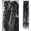 Dsoar Clip in Estensioni Dreadlock Boho Ricci Finiti Dreads Sintetici con Clip Morbido Crochet Loc Estensioni 22 Pollici 3 Pezzi
