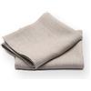 LinenMe Lara Set Asciugamani Bagno x2, 33x50cm, 100% Lino, Asciugamani Viso Mani Ospiti, Asciugamano Lino Naturale, Soffice, Prelavato, Realizzato in EU