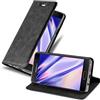 Cadorabo Custodia Libro per Samsung Galaxy A5 2016 in NERO DI NOTTE - con Vani di Carte, Funzione Stand e Chiusura Magnetica - Portafoglio Cover Case Wallet Book Etui Protezione