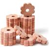 Adiwo anelli in legno di cedro, protezione antitarme naturale in legno di cedro, protezione antitarme nell'armadio, bustine profumate antitarme per guardaroba, senza sostanze chimiche (24 pcs)