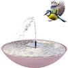matches21 HOME & HOBBY Set di fontane solari per esterni con ciotola da 45 cm, colore rosa come fontana da giardino