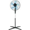 Ardes - AR5ST40PN Ventilatore a Piantana STEELO 40N 5 Pale - Ventilatore Base 40 cm Oscillante con Inclinazione Regolabile - Ventilatore a Piantana Silenzioso 3 Velocità