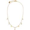 VLNET Vestopazzo girocollo con charms CUORE/STELLA/LUNA/ZIRCONI placcato in argento e in oro.Lavorazione artigianale.Nickel tested.Unisex (cuore stella luna oro)