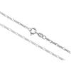 Aka Gioielli® - Collana Donna Uomo in Argento Sterling 925 Rodiato - Catena Maglia Figaro 1.7 mm - lunga 60 cm