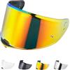 JQF Gear Visiera Casco Moto per LS2 FF811/VECTOR II/Citation II,Sostituzione della Visiera della Lente del Casco del Parabrezza del Motociclo per Il Casco Integrale (Rosso cromo)
