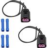 The Lord of the Tools Cablaggio Per Spina Generatore Per Auto Da 2 Pezzi Con Tubi Termorestringenti 1J0973772 Compatibile Con Audi Compatibile Con VW Spina Connettore Alternatore A 2 Pin