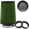 Journdream Filtro dell'aria universale a forma di cono, 76 mm, 89 mm, 101 mm, ad alte prestazioni, ingresso aria, cono, Journdream