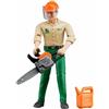 Bruder Spielwaren Gmbh, Set Boscaiolo Personaggio con Accessori 60030