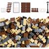 Cabeeskii 337 mattoni profilo muratura, blocchi di mattoni da parete, porte finestre, recinzioni, set di blocchi da costruzione, parti giocattolo, compatibili per la costruzione di mattoni delle