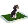 PawHut Lettiera per Cani 3 Strati con Prato Sintetico, Griglia e Vassoio Inferiore, 63x48.5cm|Aosom