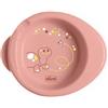 Chicco Piatto Pappa Calda per Bebè e Bambini, Piatto Termico per Pappa con Serbatoio Acqua Calda, Piattino Pappa Svezzamento con Base Antiscivolo e Design Ergonomico, 0% BPA, 6+ Mesi, Rosa
