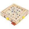 Janod Gioco del Labirinto in Legno per Bambini e Adulti, Giocattolo Tradizionale, Corsa delle biglie, 2 biglie in Metallo in Dotazione, Sviluppa concentrazione e abilità, da 5 Anni, J03371