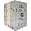 Pan Ken Follett Century Trilogy War Stories Collection 3 Books Set (Fall Of Giants, L'inverno del mondo, bordo Eternity)