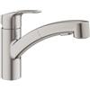 GROHE 30306DC1 Eurosmart Rubinetto da cucina estraibile a doppio spruzzo monocomando, Supersteel