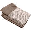 FurHaven Copertura di ricambio per letto per cani in finta pelliccia e lino performante, lavabile in lavatrice, color fumo, taglia L