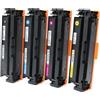 4 Toner Hp 216A-SERIE Multipack SENZA CHIP Nero + Colore compatibile