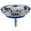 Minismus Tappo per Lavello 82 mm Universale - Tappo Lavello Cucina Perni 32 mm Inclusi - Tappi Lavandino Cucina - Filtro per Lavello Cucina - Acciaio Inox - Non si Intas