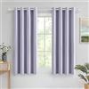 MIULEE Tende Corte per Finestre Piccole 2 Pezzi 160 CM Altezza, Lilla Tende Oscuranti Termiche Isolanti per Interni con Anelli Tenda Corta per Cucina 140X160