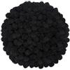 TOAOB THE ONE AND ONLY BABY TOAOB 300 pezzi Pom Poms per Lavoretti Nero 2cm Mini Pompon Piccoli Pon Pon per Decorazione Festiva Artigianato Creativi Fai Da Te Cucito