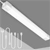 luktix Lampade Neon LED per Garage 150 cm| Plafoniera Neon LED Soffitto | Neon LED Esterno Impermeabile IP66 | Tubo Neon LED 90 cm Luce Freddo 5000k | Plafoniera LED per Garage Officina Cucina Ufficio