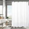 Flearitzo Tenda Doccia Flearitzo - Tenda Doccia Antimuffa 180x200cm, Tessuto Poliestere Impermeabile e Lavabile, 12 Ganci, Adatta per Vasca da Bagno e Bagno (Bianco)