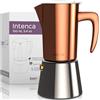 bonVIVO Caffettiera Induzione - Macchina per Caffè Espresso in Acciaio Inox, 1-2 Tazze - Moka Professionale per Ogni Fornello e Piano di Cottura