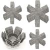 JRYGAC 12 Pezzi Proteggi Pentole e Salvapadelle, 26 35 38 cm Organizer Pentole e Padelle, Termoresistente Padelle Separatori per Pentole in Acciaio Inox, Ghisa, Ceramica (Grigio)