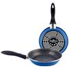 MAGEFESA K2 Set Padelle, Antiaderente Multistrato, Effetto Pietra, Blu, 20 x 24 cm