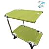 Lillimia® - Brandina per Cani e Gatti di Piccola e Media Taglia - Lettino Rialzato, Parasole Pieghevole Ideale per la Spiaggia e per il Mare, Made in Italy, Verde Pistacchio