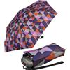Knirps Ombrello Mini tascabile da viaggio, piccolo, leggero - Stripes, 93 cm, Compatto