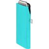 Doppler Carbonsteel - Ombrello tascabile sottile in tinta unita, dimensioni pratiche, molto leggero, 22 cm, Azzurro - Protezione UV, 90 cm