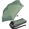 Knirps Ombrello tascabile da viaggio, piccolo, leggero, a righe, Aloe, 93 cm, Minimalista