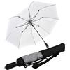iX-brella Ombrello tascabile XXL 124 cm in fibra di vetro con sistema automatico, bianco, 124 cm