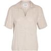 Noisy May Donna Top Casuale Camicia Polo Comoda Blusa Corta, Colore:Nudo, Taglia:S