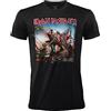 BLT DISTRIBUTION SRL T-Shirt Iron Maiden The Trooper. Maglietta Rock Ufficiale Nera. Band Heavy Metal. Cotone. Unisex. Adulto Ragazzo. (S)