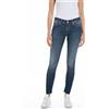 Replay Jeans da Donna New Luz Skinny Fit Hyperflex con Elasticità, Blu (Dark Blue 007), 24W / 28L