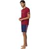 RAGNO Pigiama Uomo Corto in Puro Cotone Art. 952fcc - 52, Bordeaux