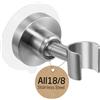 KES Supporto Soffione Doccia Adesivo Regolabile Saliscendi Doccia Supporto Acciaio Inossidabile 18/8 Doccia(21mm-23mm) Saliscendi Staffa Parete Spazzolato, C207DF-BS
