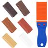 JAONLD Kit Riparazione Parquet Set di Riparazione per Laminato di Cera Dura,Parquet Cera Dura 6 Colori Spatola in Plastica con 15 Lame in Plastica per Riparare Graffi,Danni