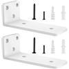 YFCVIP 2 Pezzi Supporti per Scaffali, Staffe per Mensole Pesanti, Supporti Mensola Reggi Mensola Porta Mensole da Muroper la Casa, la Cucina e l'ufficio | 15cm, Portata 70 Kg (Bianco) 6in
