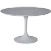 Kare Design Tavolo Invitation, Bianco, Tondo, 4 Persone, Sala da Pranzo, Cucina, Rustico, Seminterrato, Stile Moderno, Stile Minimalista, Diametro 120cm, 76x120x120cm (A/L/P)