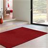 Universal Tappeto a Pelo Corto Velur Liscio, 100% Polipropilene, Rosso, 60 x 250 cm